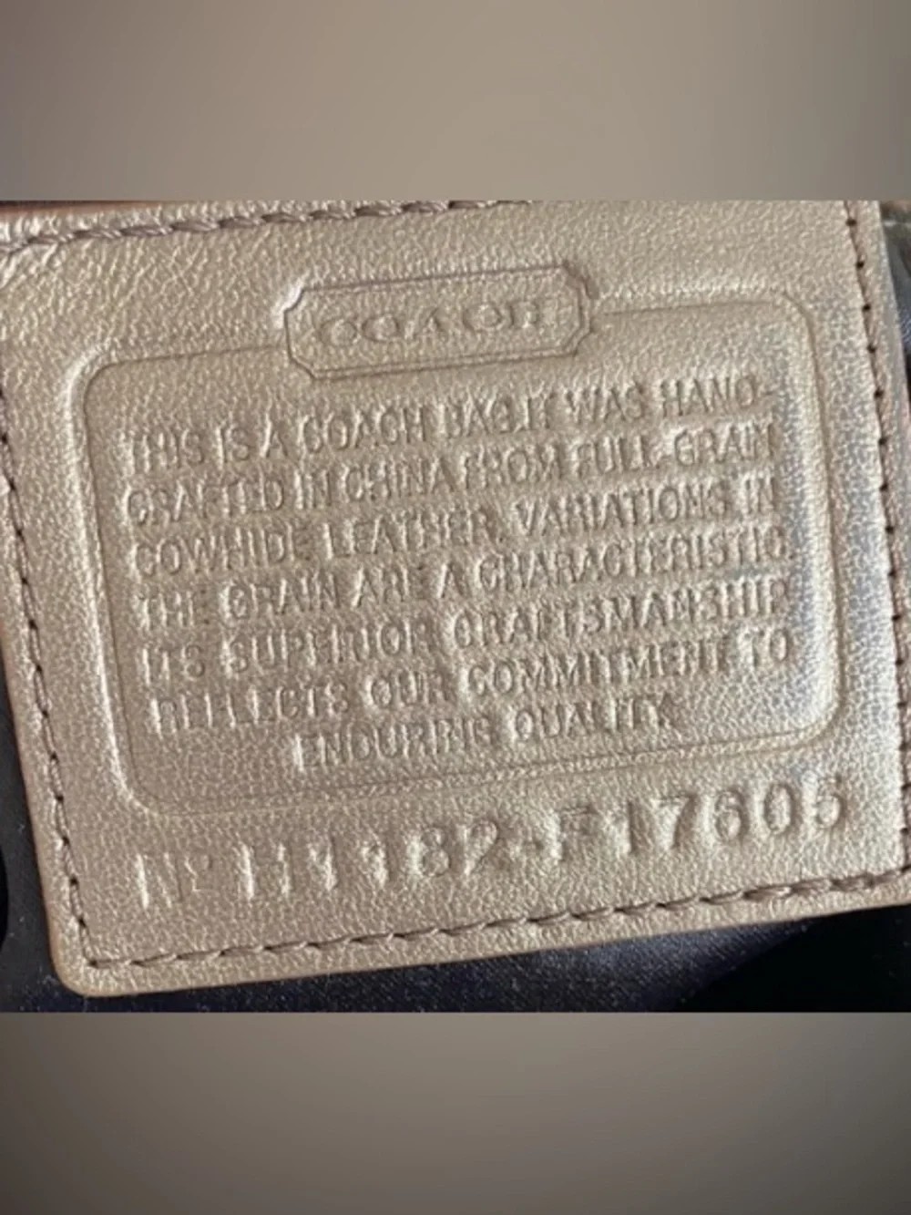 Coach Ashley 17605 Metallic Bag circa 2010